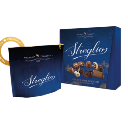 Scatola nuvole cioccolate assortite 190g Streglio