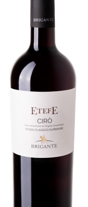 Etefe vino rosso doc cantina  Brigante 2020