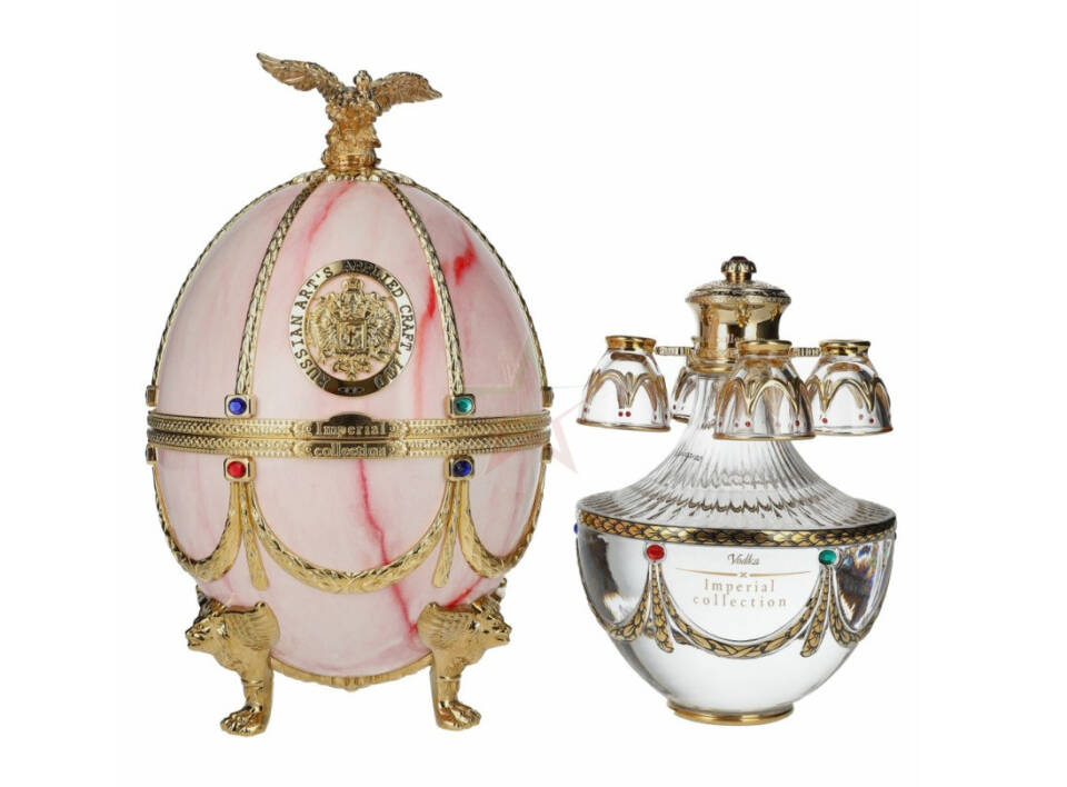 Faberg? imperial collection vodka uovo rosa