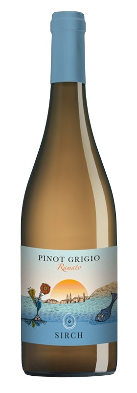 Pinot grigio ramato vino rosato Sirch 2023