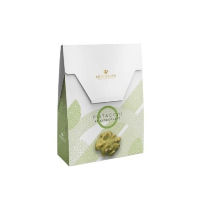 Pistacchi ricoperti di cioccolato bianco Bonfissuto