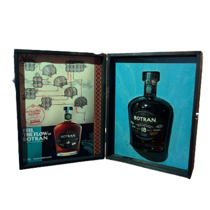 Rum botran solera  18 anni astuccio  in  legno