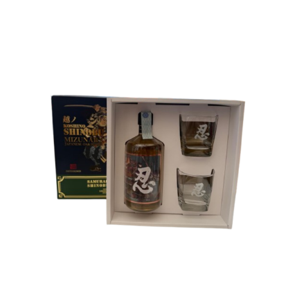 Confezione shinobu Whisky Blended + 2 bicchieri